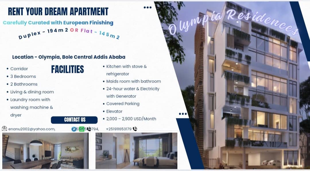 Apartment for Rent — Bole , 317K ETB/mo